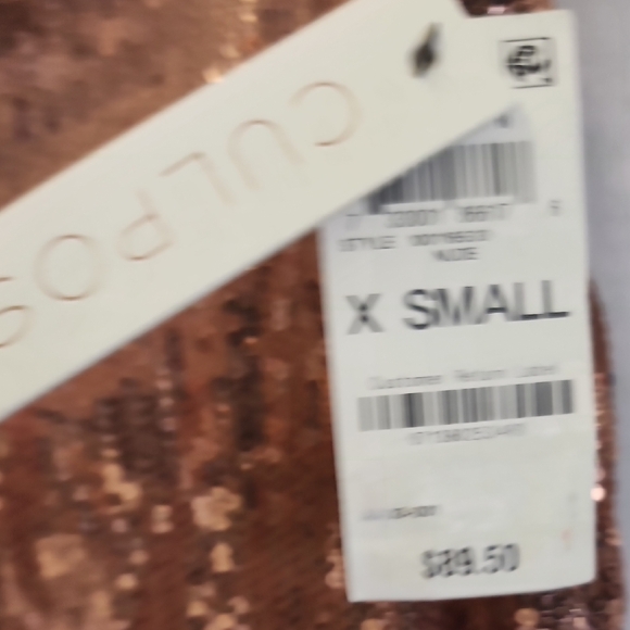 INC International Concepts Gold Sequin Midi Pencil Skirt - Picture 3 of 6